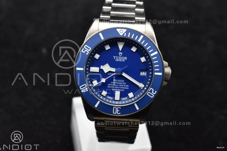ZF Blue Best V5 A2824 1:1 Bracelet Pelagos Edition on Titanium 1113